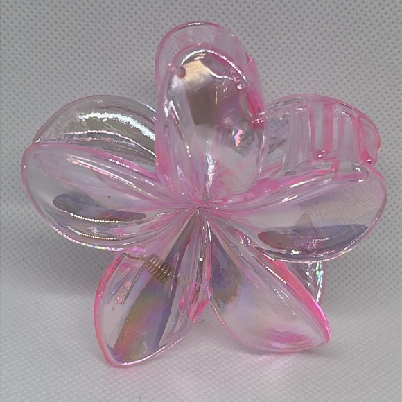 Accessories - Pink Floral Hair Clip